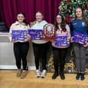 The winning team in the Offaly Foroige Table Quiz (l. to r.) Niamh Byrne, Aisling Boyd, Aoife Gleeson, Aine Gleeson and Youth Development Officer Aoife Heffernan.