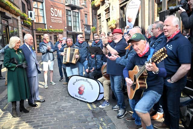 Mr Millar said: “Singing in a group is scientifically proven to have wellbeing benefits in terms of helping guys bond together, increasing all the feelgood chemicals in your brain.”