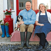 Fiona Egan and Michael Farrell grow much of their own fruit and vegetables and most of their own meat
