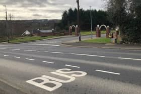 Entrance to The Racecourse estate in Kilmacrennan