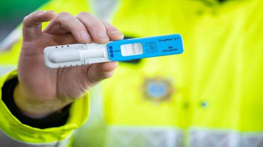 The man was charged with a drug-driving offence
