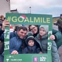 Happy faces at the inaugural Kinnitty GOAL Mile on Christmas Day last year.