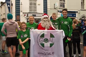 Participants after the GOAL Mile in Birr in 2024.