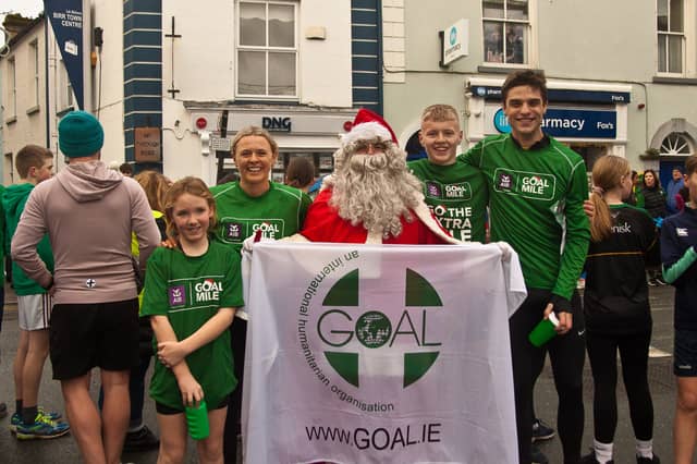 Participants after the GOAL Mile in Birr in 2024.