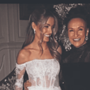 Louise was an absoluetly gorgeous bride in her ivory off-the-shoulder lace gown and  elegant long sleeves