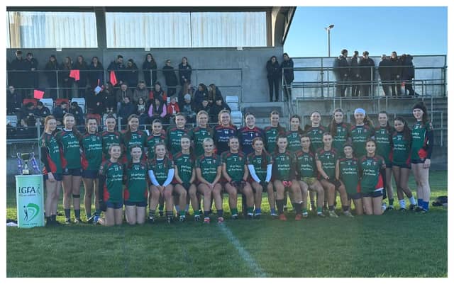 The Scoil Chriost Rí team before Tuesday's final