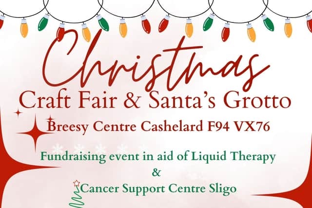 The fair is being organised as a fundraising event in aid of Liquid Therapy and the Cancer Support Centre Sligo. Families can look forward to a lively day filled with holiday cheer, handmade crafts and seasonal activities. Children will have plenty to enjoy, with festive fun and a range of competitions planned throughout the afternoon.
