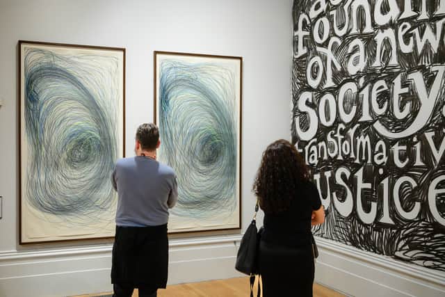 The works by the four artists are currently available to see at a free exhibition at Bradford’s Cartwright Hall Art Gallery until February 22.