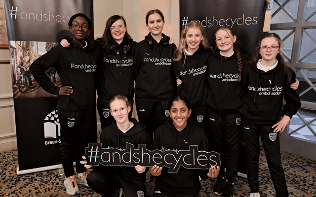 #AndSheCycles Ambassadors from Mungret Community College at their training event in Portlaoise