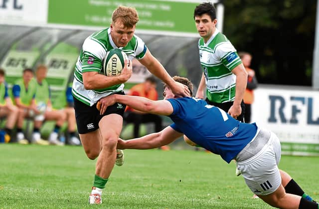 Charlie Sheridan in superb form against Armagh in the Energia AIL Division 1B game on Saturday in Armagh