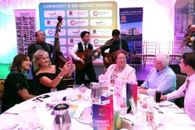 Enjoying the entertainment at the Laois Community and Voluntary Awards 2023. Picture: Michael Scully