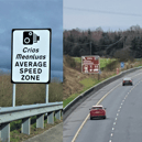 Photos of the average speed zone on the M7 motorway via the An Garda Siochana website