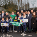 Mayor of Limerick John Moran, Bishop Brendan Leahy, Patricia Liddy, Council, Conor Sheehan TD, Councillor Frankie Daly, Principal of Scoil Íde, Ray D’Arcy, Principal of St Munchin’s , Shane FitzGerald