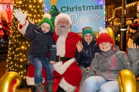 Pictured: The switching on of Portlaoise's Christmas lights, 2024.. Photo: Alf Harvey
