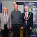President Kilkenny Lions Club Maurice Regan, Brian Cody, and Mayor John Coonan