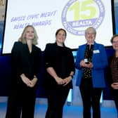 Áine Kerr, Gaisce Chairperson, Fiona Coghlan, Irish Rugby International, Lucy Ryan, Gaisce PAL with Kilkenny Volunteer Centre and Avril Ryan, Gaisce CEO