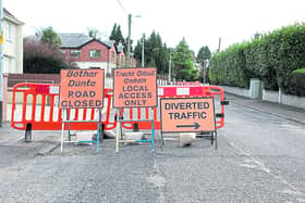 Residents of Teffia Park, Longford have given their thumbs up to the road and footpath resurfacing works that are ongoing. Photo: Michelle Ghee.