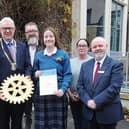 Scoil Uí Mhuirí Dunleer student,  Hailey Tevlin, who was selected as the Dundalk representative in the Rotary Ireland Youth Leadership Competition. Photos: Arthur Kinahan