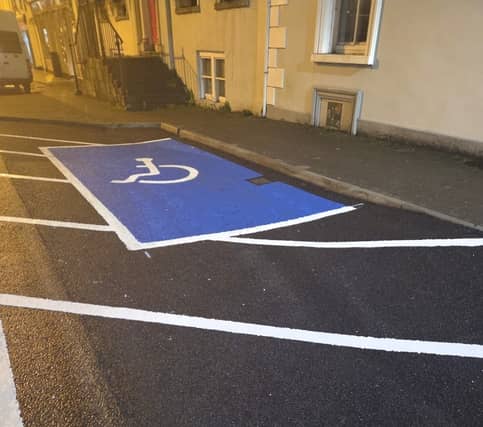 The new disabled parking bay at O'Connell Street in Birr.