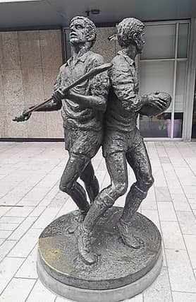 Puc and Ruck: The dynamic bronze figures on O'Connell Street evoke the pride and passion of Limerick’s storied hurling and rugby traditions