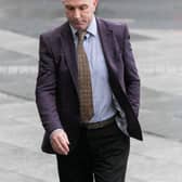 Former Kilkenny hurler DJ Carey at the Criminal Courts of Justice in Dublin today. Picture:  Gareth Chaney/PA