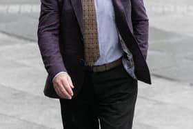 Former Kilkenny hurler DJ Carey at the Criminal Courts of Justice in Dublin today. Picture:  Gareth Chaney/PA