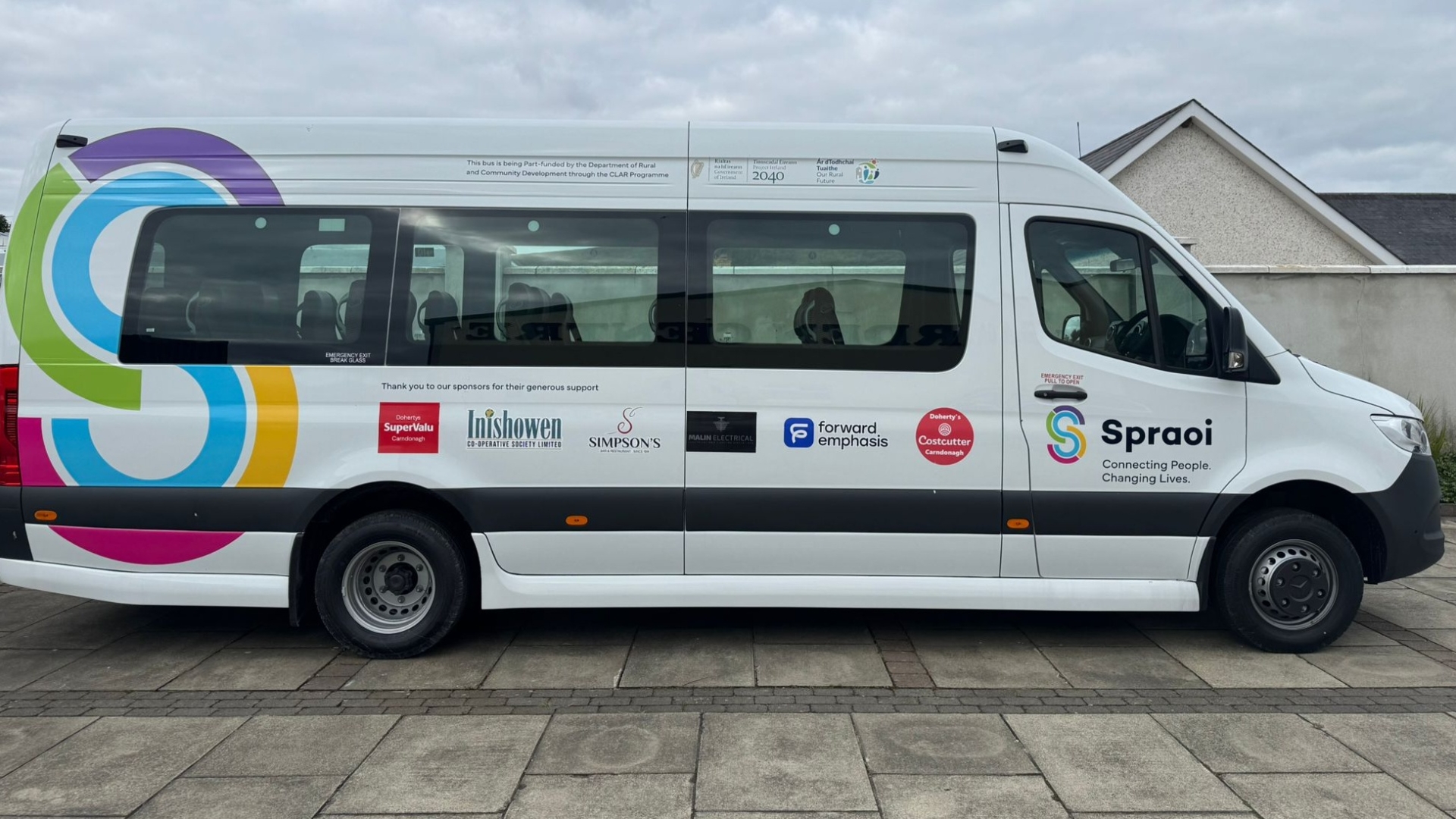 The new bus will be officially launched in Carndonagh on November 10.