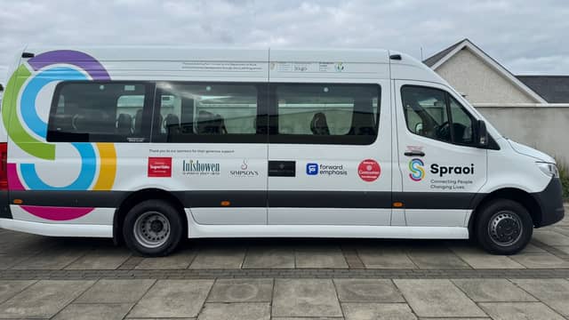 The new bus will be officially launched in Carndonagh on November 10.