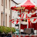 Santa and Mrs Claus arriving at Yulefest. Photo: Dylan Vaughan