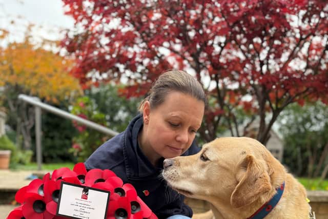 In 2006, she began receiving support from Blind Veterans UK and will now lead a contingent of 40 other blind veterans supported by the charity on Sunday.
