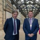 Pictured at the official hand-over of the Dalton Centre to Offaly County Council in May 2024 were  Jim Dollard, Executive Director,  ESB, Cllr Eddie Fitzpatrick and Anna Marie Delaney