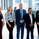 Olivia O'Brien, Tanya Higgins Carey, Anne Rizzo and Michele Collins, all of Limerick City and County Council with Minister of State Niall Collins, Cllr Abul Kalam Azad Talukder and Mayor John Moran