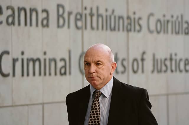 Former Kilkenny hurler DJ Carey arrives at the Criminal Courts of Justice in July 2, 2025. Picutre: Niall Carson/PA Wire