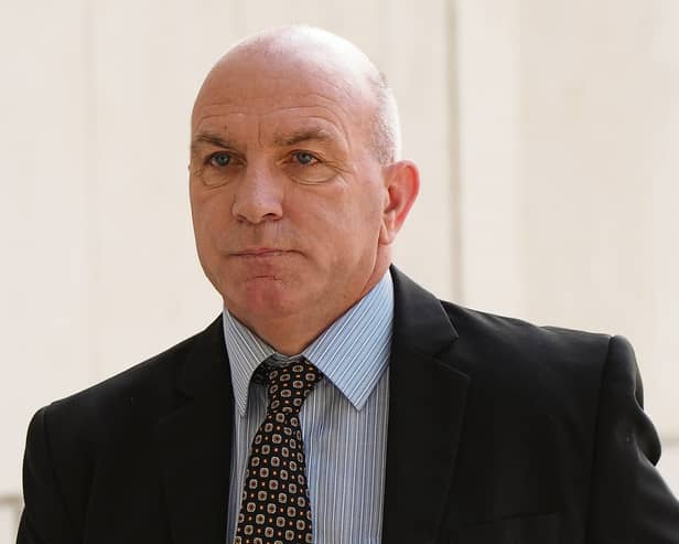 DJ Carey arrives in court back in July 2025