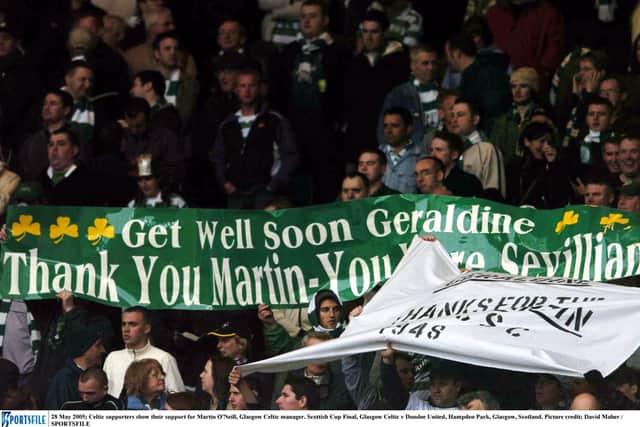 His trophy-laden time as Celtic manager where he oversaw one of the most successful periods in the club's history came to an end in 2005 as he left to care for his wife Geraldine who had Lymphoma.