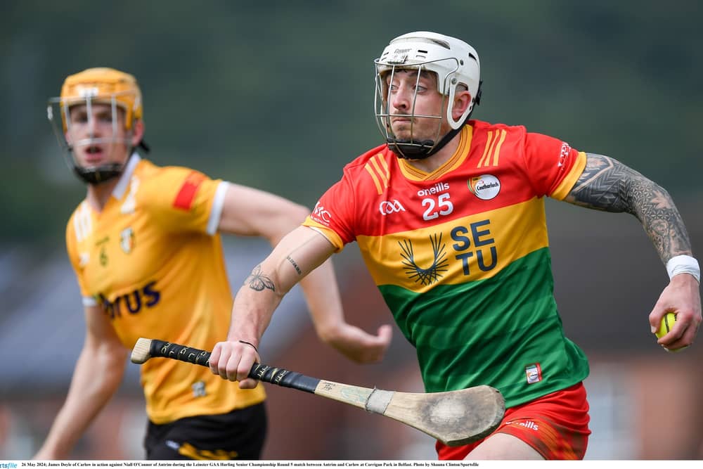 James Doyle in action for Carlow in 2024 PIC: Sportsfile