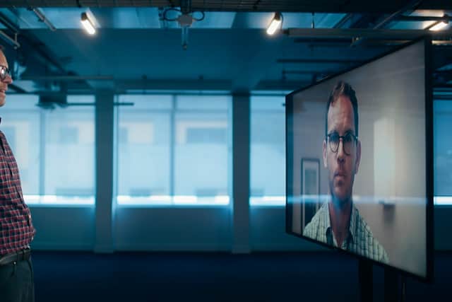The AI presenter said: “AI is going to touch everybody’s lives in the next few years. And for some, it will take their jobs. Call centre workers? Customer service agents? Maybe even TV presenters like me. Because I’m not real. In a British TV first, I’m an AI presenter.