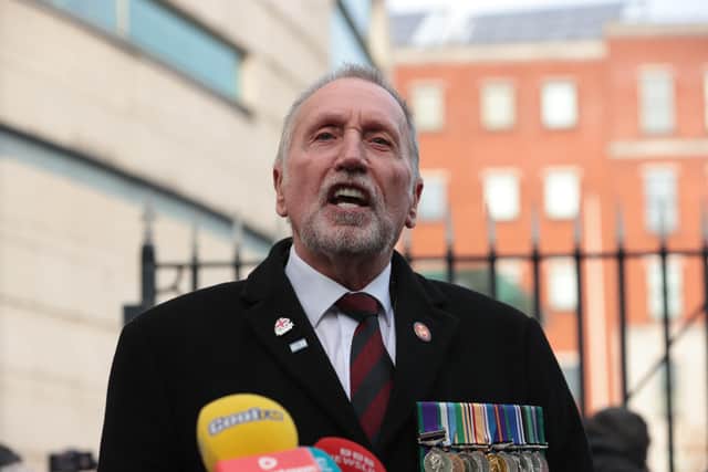 He said nine out of 10 deaths during the Troubles were caused by terrorist organisations, adding that many veterans are concerned at attempts to “shift focus” from that.