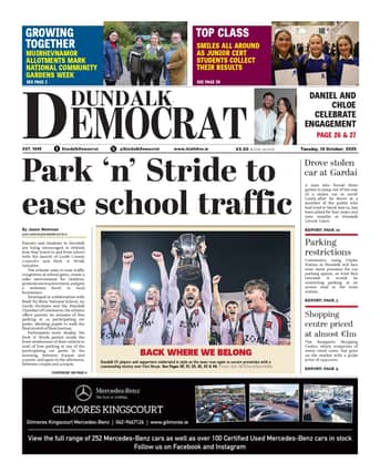 This week's Dundalk Democrat front page
