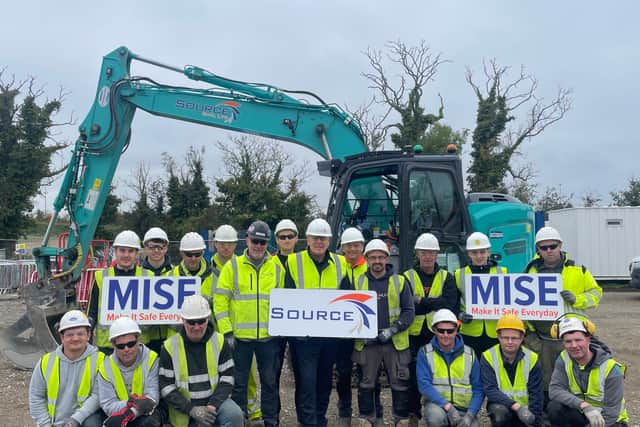 As part of the initiative, a new MISE logo will appear on all Source Civil Personal Protective Equipment (PPE) in the coming weeks, serving as a constant visual reminder of the company’s commitment to safety.  The Source Civil MISE safety initiative promotes a proactive approach to safety, focusing on risk identification, safe systems of work, open communication and shared accountability. 