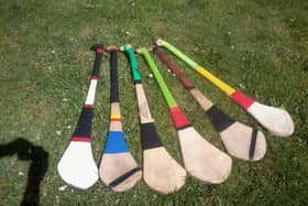 The traditional ash hurleys