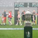 A general view of the FAI Cup before last November's Sports Direct Men's FAI Cup Final match between Drogheda United and Derry City at the Aviva Stadium. (Photo: Stephen McCarthy/Sportsfile)