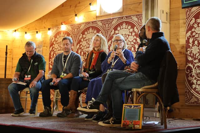Darina Allen was there to speak on a panel about food security, along with fellow Laois native and RTÉ gardening presenter Kitty Scully.
