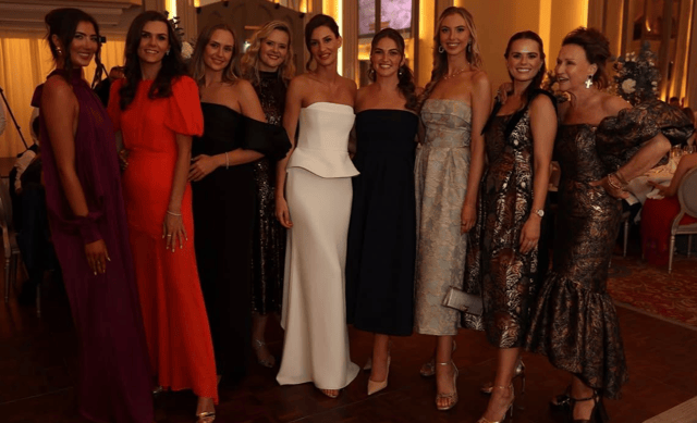 Eve Donovan, Celine O'Meara, Áine Dwan, Asta Lee, Sophia Neid, Orla Shiel, Laura Guilfoyle, Laura Mansbridge and myself having an absolutely fabulous time at Sophia and Michael’s wedding!