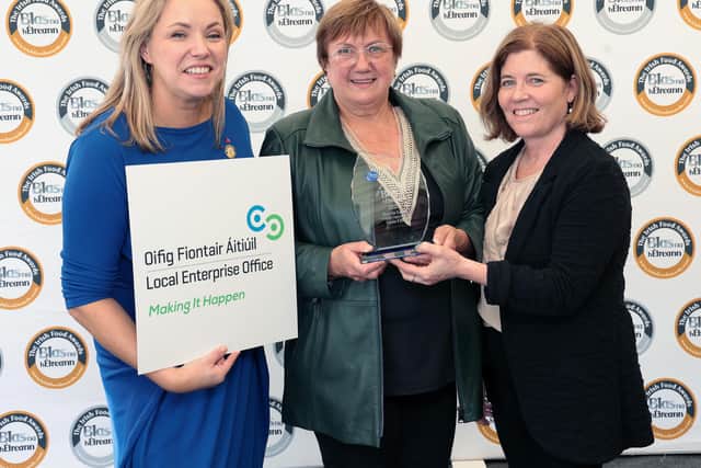 Zephyr Yard was awarded Best in County, proudly sponsored by Laois Local Enterprise Office. Abbeyleix business Mueller &amp; O'Connell Bakery received a gold, silver and bronze award at the ceremony in Dingle on Friday, October 3. G's Gourmet Jams Ltd. took home a gold award, The Village Dairy won silver and bronze and Aghaboe Farm Foods received a silver award. CONTINUE READING BELOW PHOTO
