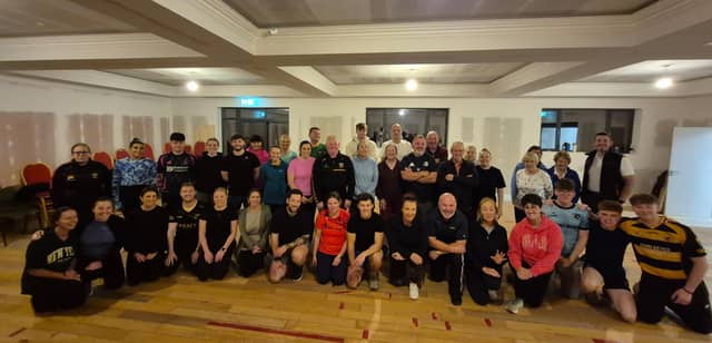 Participants in The Heath GAA Lypsycnc Battle which takes place next January in Killenard.