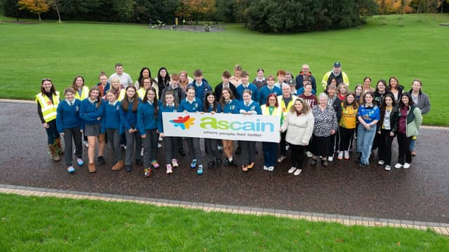 Transition Year students from Letterkenny who in conjunction with HSE Ascain Training & Support Service gathered at the Vestry at St Conal’s for a walk around the park to mark World Mental Health Day