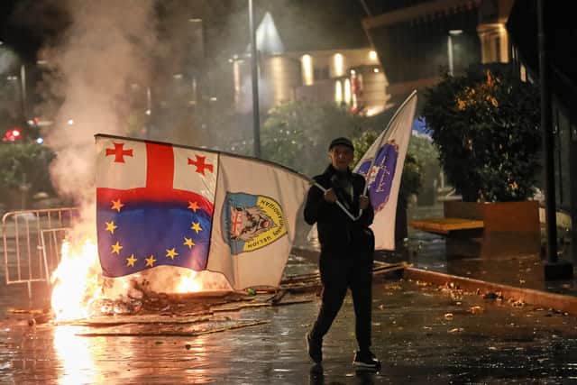 In July, the bloc’s diplomatic service slammed what it said was “disinformation and baseless accusations” by Georgian government officials about its alleged role in the country’s politics.