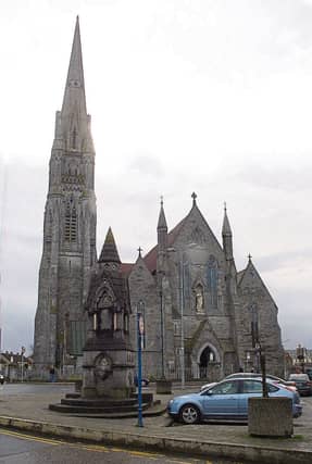 The fountain outside St John’s Cathedral, which Cllr Kieran O’Hanlon says is a haven for drinkers