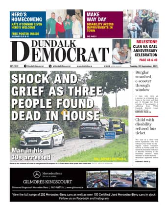 This week's Dundalk Democrat front page